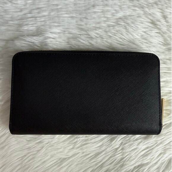 NWOT Michael Kors Black Zip Around Wallet - Picture 2 of 11